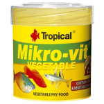 TROPICAL Mikro-vit Vegetable 50ml/32g krmivo pro rybí potěr bohaté o rostlinné složky