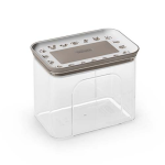 STEFANPLAST Snack Box obdélníková vzduchotěsná dóza 1,2l bílá/světle šedá