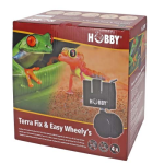 HOBBY Terra Fix & Easy Wheely's - Speciální kolečka pro terária HOBBY Fix & Easy s nosností 100kg