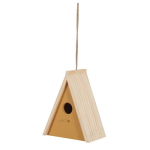 ZOLUX Dřevěná budka na hnízdění pro ptáky s bidlo 17x11x21cm trojúhelník
