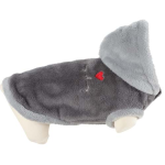 ZOLUX Plyšový svetr s kapucí pro psy 40cm barva šedá